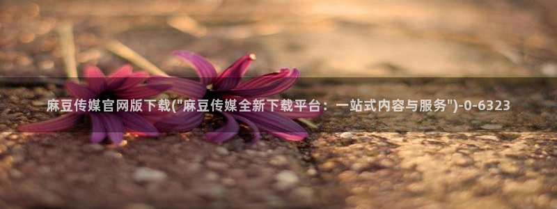 麻豆传媒直播官网01：麻豆传媒官网版下载(\