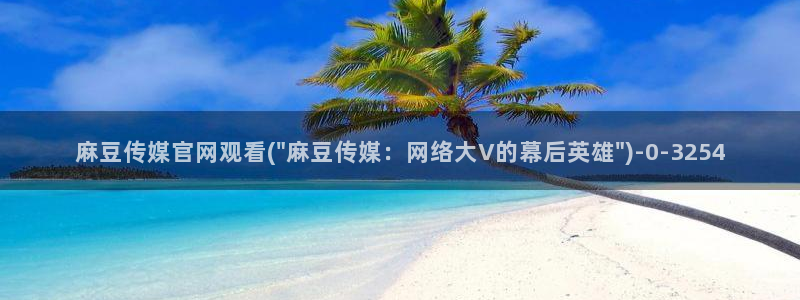 麻豆传媒官网w